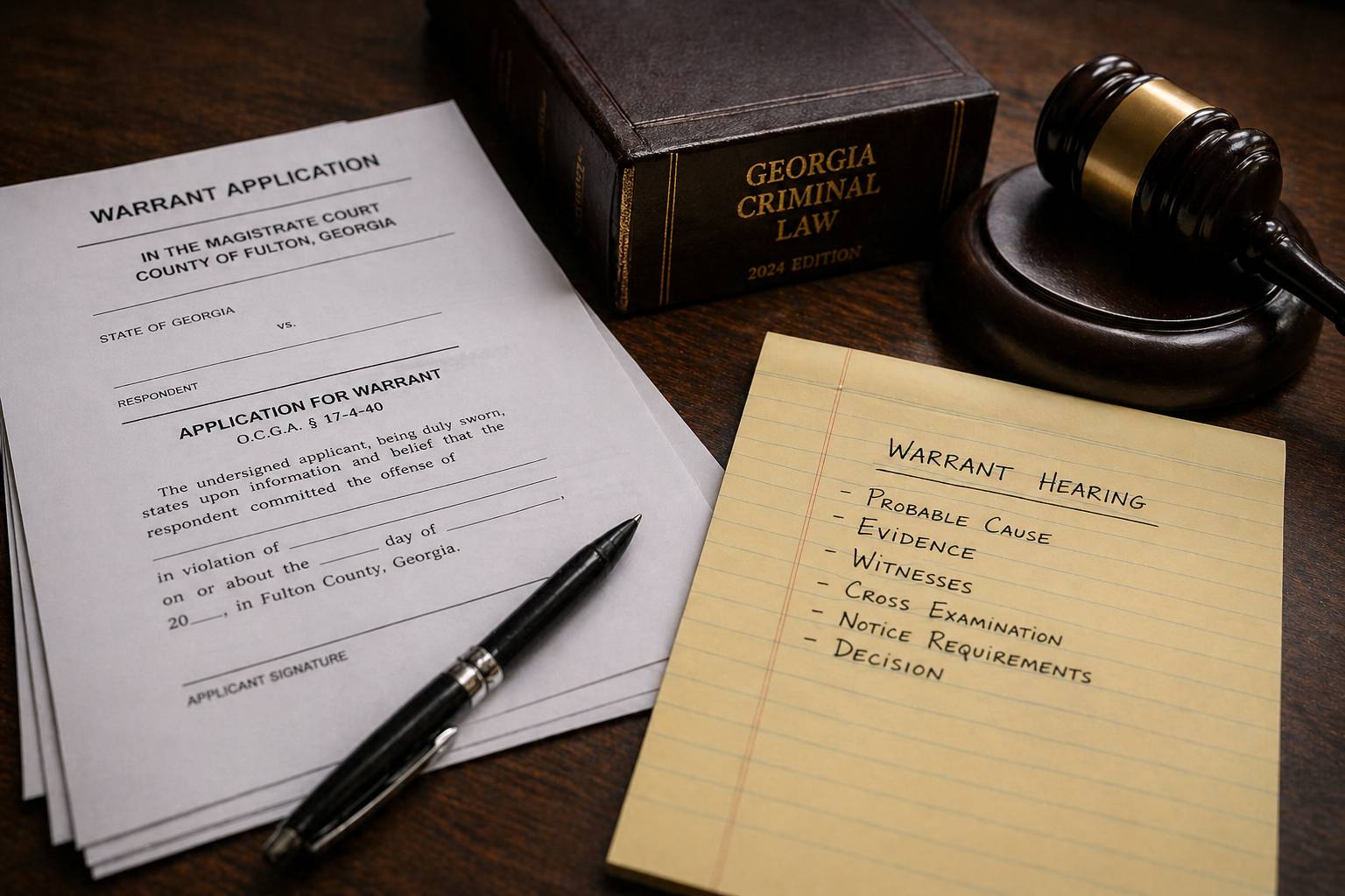Defense Lawyers for Warrant Application Hearings in Georgia